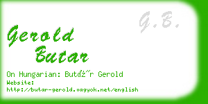 gerold butar business card